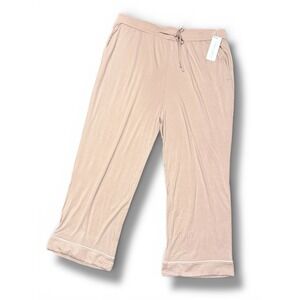 Cozy Earth Bamboo Stretch-Knit Classic Pajama Pant Blush Pink Womens XL NEW